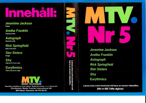 MTV 1985:5 (VHS)