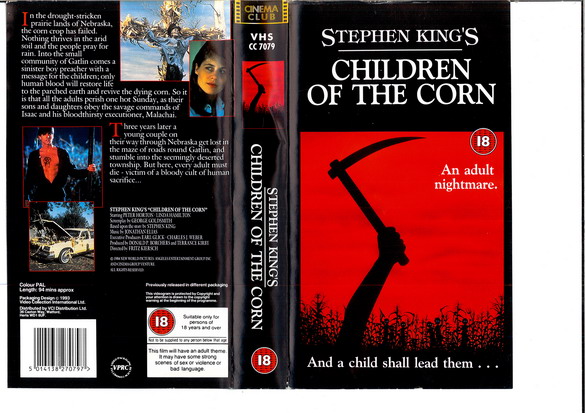 CHILDREN OF THE CORN - UK (VHS)