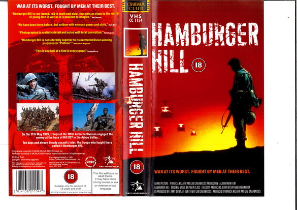 HAMBURGER HILL (VHS) (UK-IMPORT)