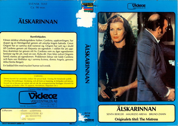 1028 Älskarinnan (VHS)