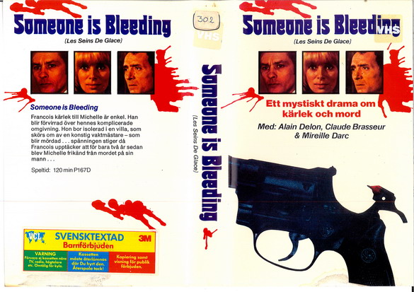 SOMEONE IS BLEEDING (VHS omslag)