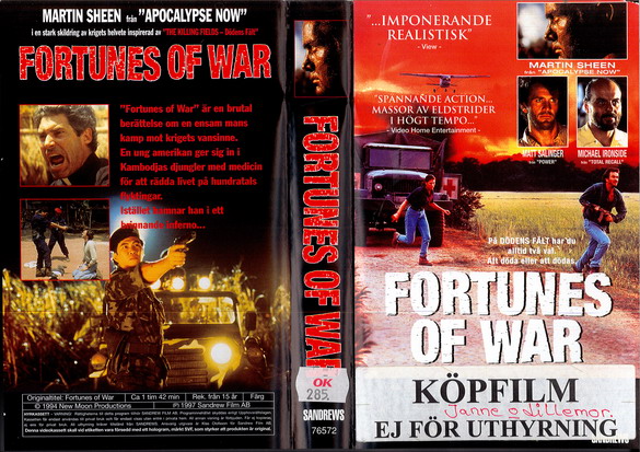 76572 FORTUNES OF WAR (VHS)