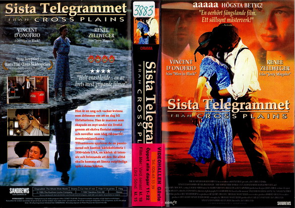 SISTA TELEGRAMMET FRÅN CROSSPLAINS (VHS)