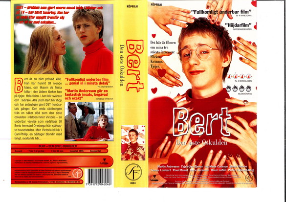 BERT - DEN SISTE OSKULDEN (VHS)