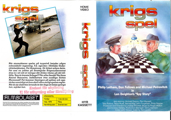 KRIGS SPEL (VHS)