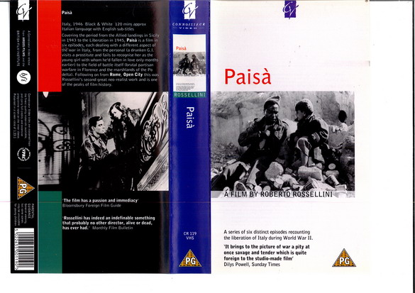 PAISA (UK VHS)