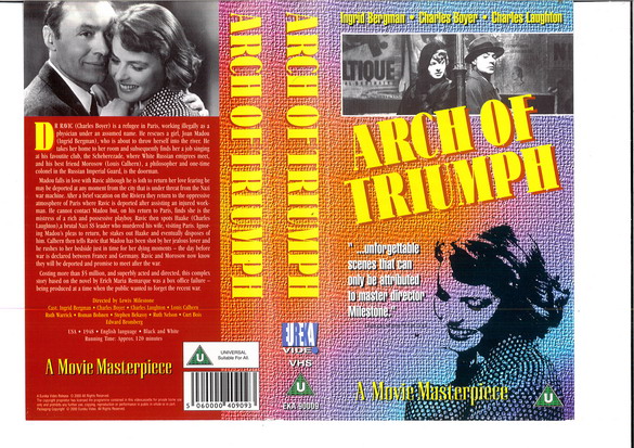ARCH OF TRIUMPH - (VHS) (UK-IMPORT)