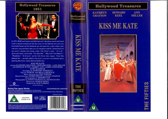 KISS ME KATE (VHS) (UK-IMPORT)