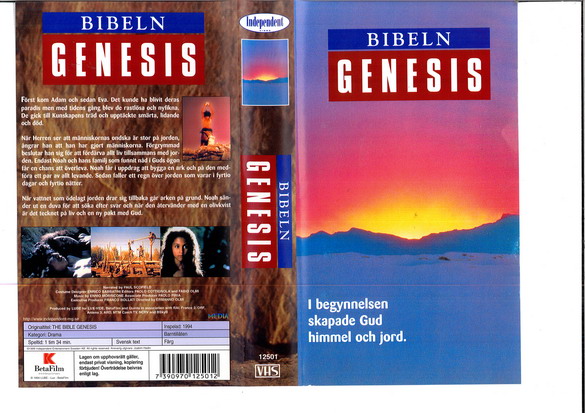 BIBELN: GENISIS (VHS)ny