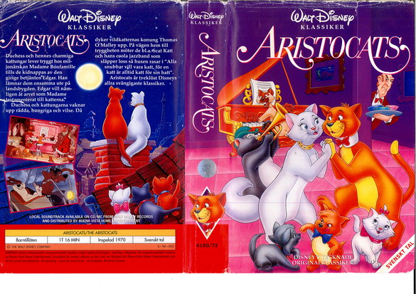 4190/73 ARISTOCATS (VHS)