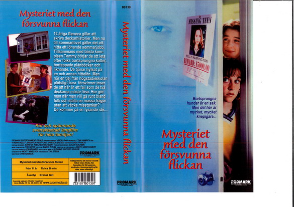 MYSTERIET MED DEN FÖRSVUNNA FLICKAN (VHS)