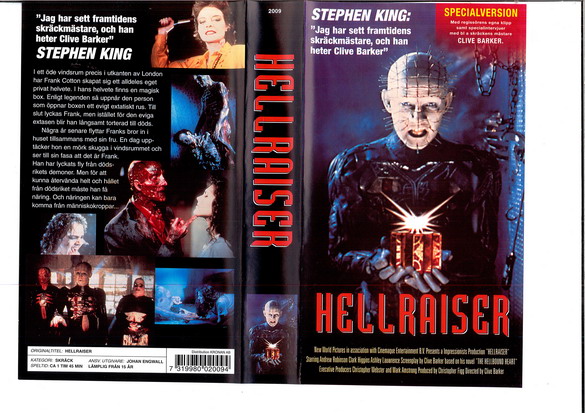 HELLRAISER (VHS) ny