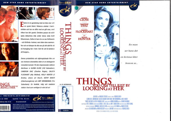 THINGS YOU CAN TELL HER JUST BY LOOKING AT HER (VHS)