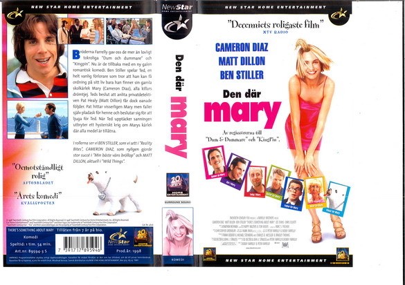 DEN DÄR MARY (VHSomslag)