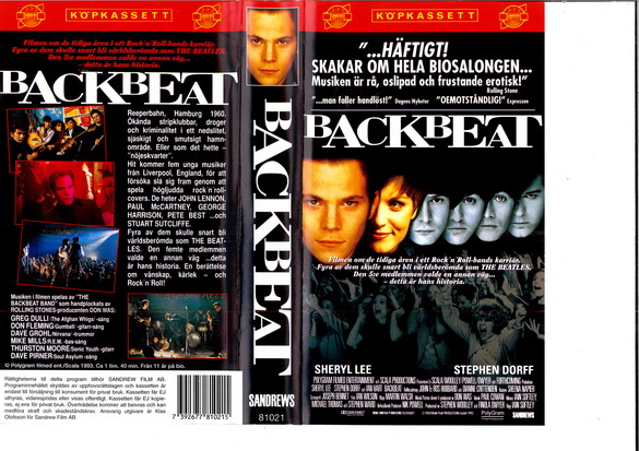 BACKBEAT  (VHS)
