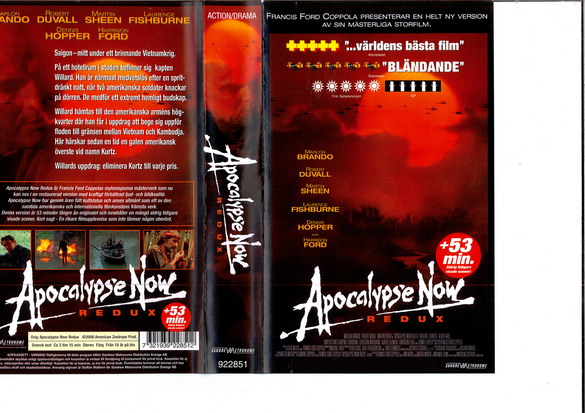 APOCALYPSE NOW  - REDUX (VHS)