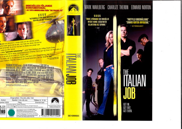 ITALIAN JOB  (VHS)