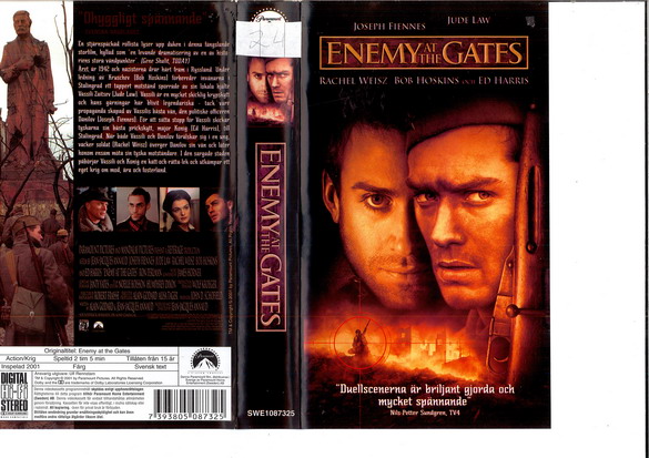 ENEMY AT THE GATES  (VHS)