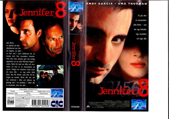 JENNIFER 8  (VHS)
