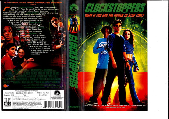 CLOCKSTOPPERS  (VHS)