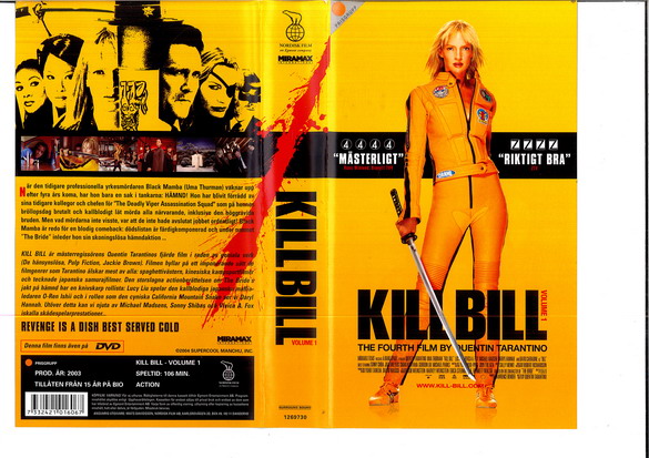 KILL BILL VOL 1 (VHS)