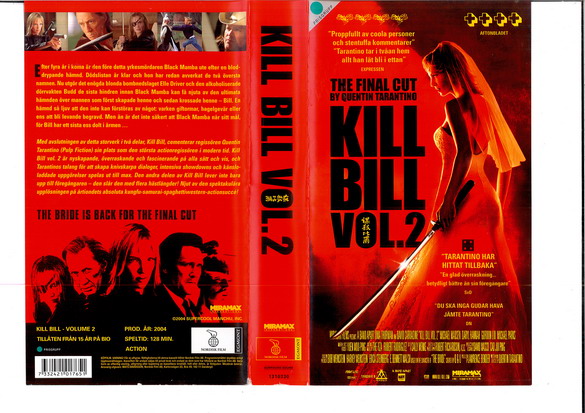 KILL BILL VOL 2 (VHS)