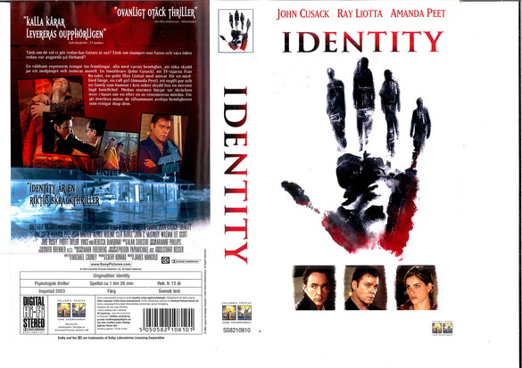 IDENTITY (VHS)