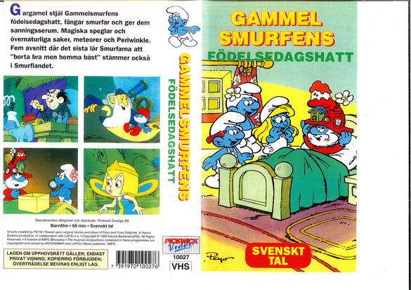 GAMELSMURFENS FÖDELSEDAGSHATT (VHS)