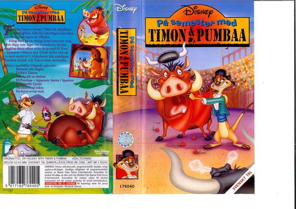 TIMON & PUMBAA - PÅ SEMESTER MED (VHS)