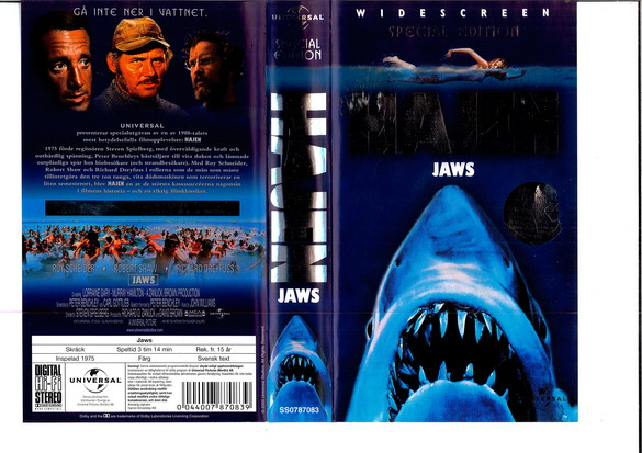 HAJEN (VHS) widescreen