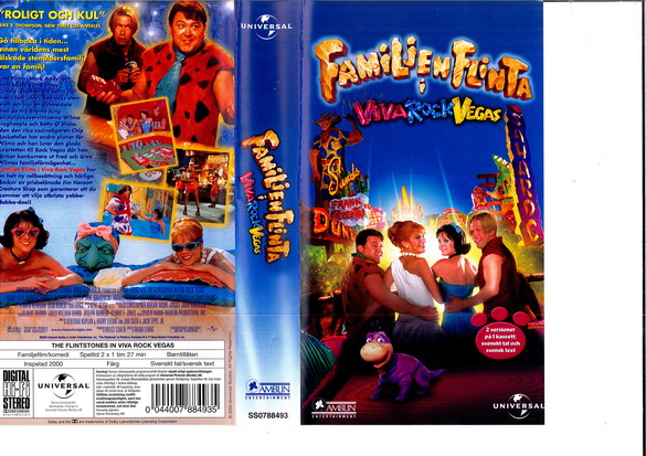 FAMILJEN FLINTA I VIVA ROCK VEGAS (VHS)