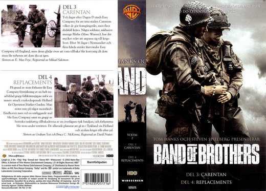BAND OF BROTHERS VOLYM 2 (vhs-omslag)
