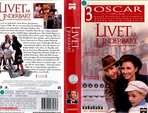 LIVET ÄR UNDERBART (VHS) NY