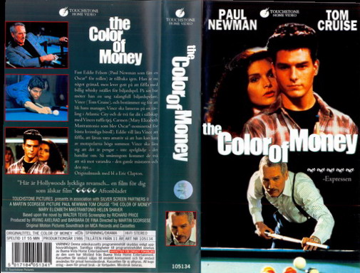 COLOR OF MONEY (VHS)