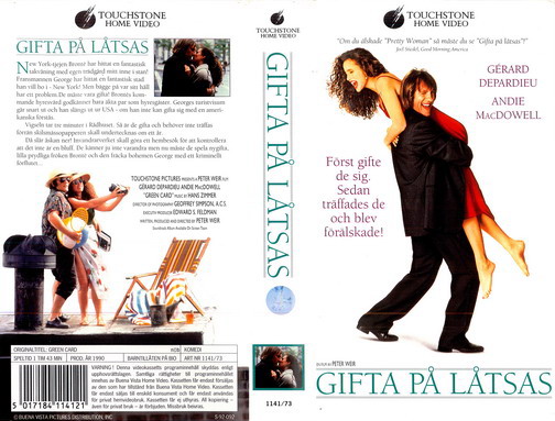 GIFTA PÅ LÅTSAS (VHS)