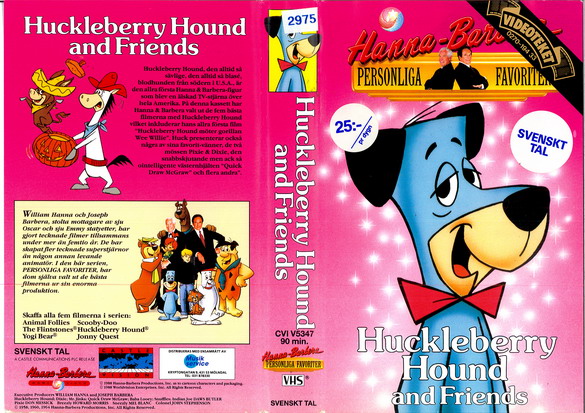 HUCKLEBERRY HOUND AND FRIENDS (Vhs-Omslag)