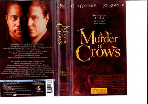 A MURDER OF CROWS (VHS)