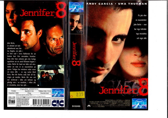 JENNIFER 8 (VHS)