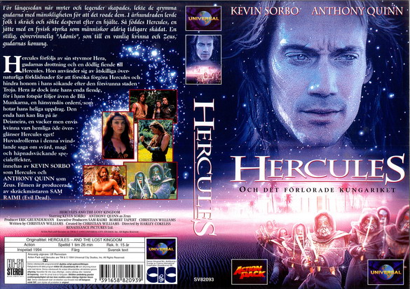 HERCULES OCH DET FÖRLORADE KUNGARIKET (VHS)