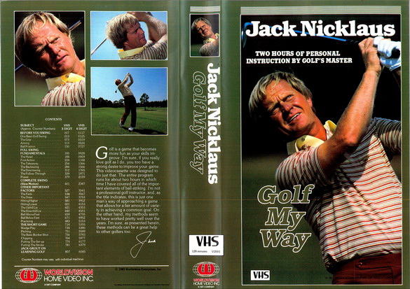 JACK NICKLAUS - GOLF MY WAY (VHS)
