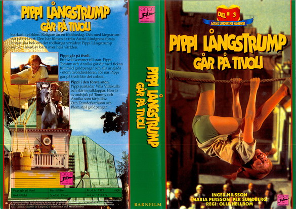 PIPPI LÅNGSTRUMP GÅR PÅ TIVOLI (VHS)