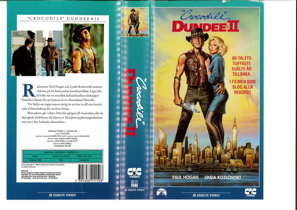 CROCODILE DUNDEE 2   (VHS)