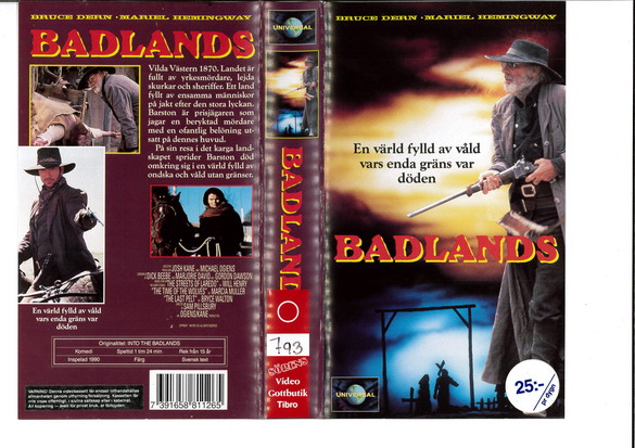 BADLANDS (VHS)