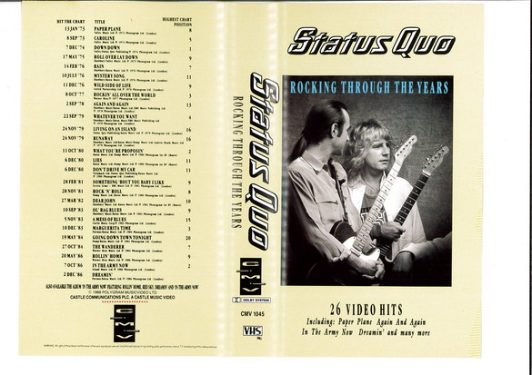 STATUS QUE: ROCKING THROUGH THE YEARS (VHS)