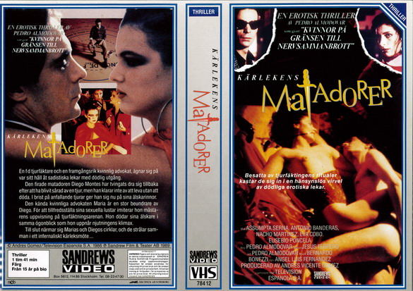 KÄRLEKENS MATADORER (VHS)