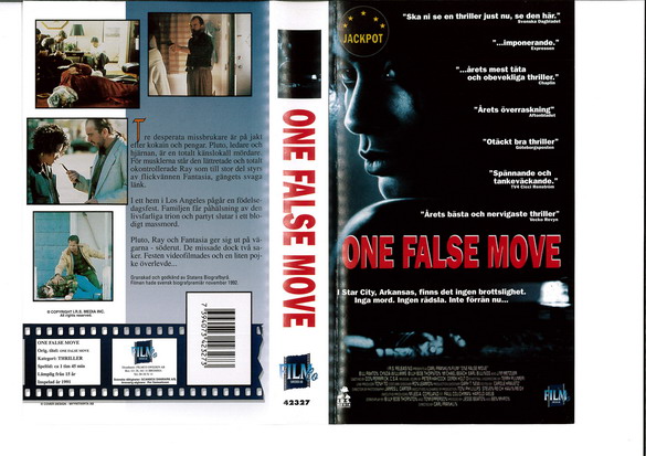 ONE FALSE MOVE  (VHS)