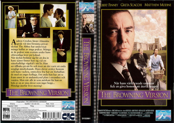 BROWNING VERSION (VHS)