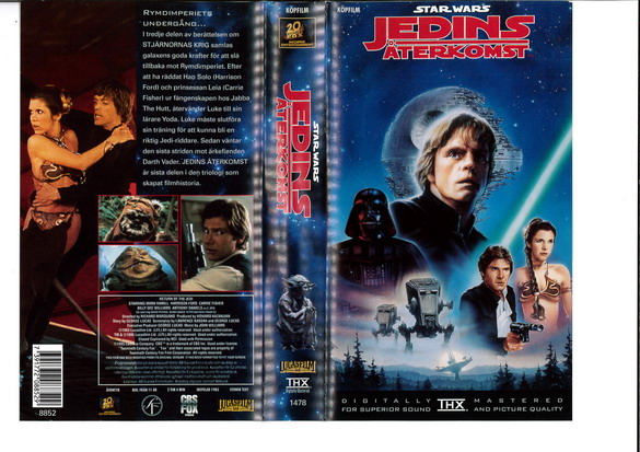 STAR WARS: EP 6 JEDINS ÅTERKOMST (VHS)