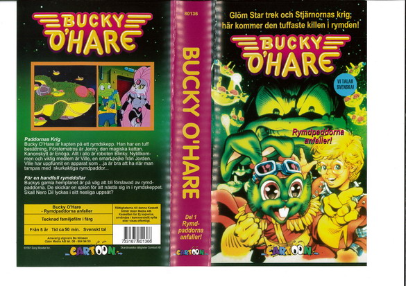 BUCK O'HARE DEL 1  RYMDPADDORNA ANFALLER (VHS)