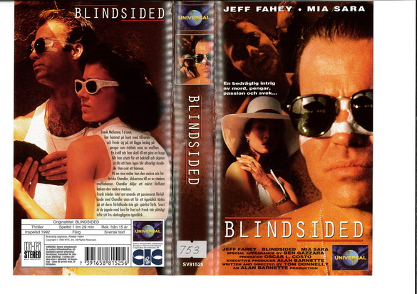 BLINDSIDED (vhs-omslag)